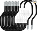 Bike Hooks Heavry Duty 12 Pack,Bicycle Storage Hanger Screw in Ceiling Hooks,Utility Hooks for Wall,Garage,Garden Organization and Storage,Fits Hanging All Bike Types,Bicycle Storage Hooks