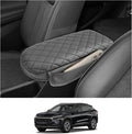 CDEFG 2024 2025 Trax Center Console Cover for 2024 2025 Chevy Trax Armrest Cover Middle Console Pad Arm Rest Cover 2024 Trax 2025 Accessories (w/Pockets)