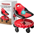 Traxion 2-700 ProGear Mobile Rolling Gear Seat W/Equipment Tray and Five All-Terrain 5" Casters