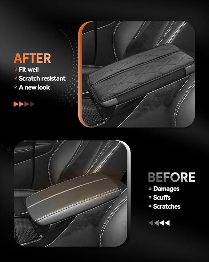 CDEFG for 2021-2025 Buick Envision S Center Console Cover Armrest Box Cover for Envision S (Preferred, Sport Touring, Avenir) 2021 2022 2023 2024 2025 Accessories Console Arm Rest Protector