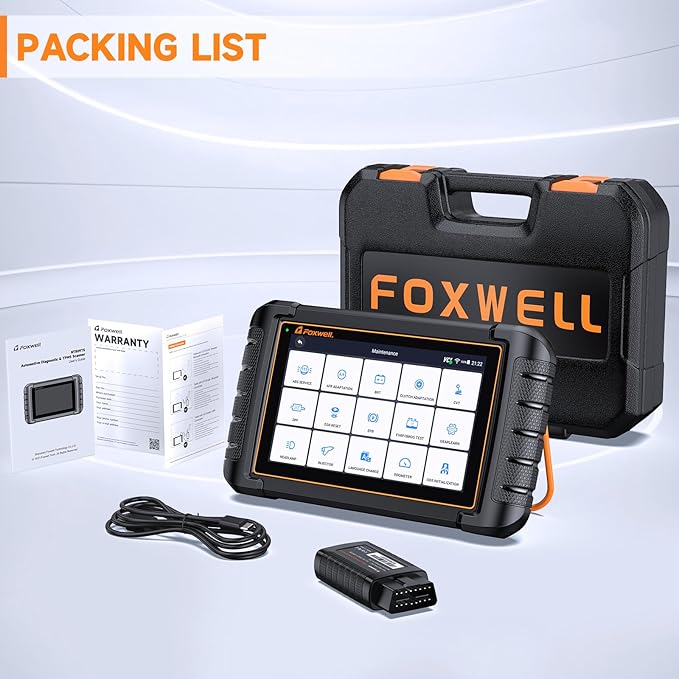 2025 FOXWELL Scanner NT809BT Bidirectional Scan Tool, All System OBD2 Scanner Diagnostic Tool, Car Code Reader with 30 Resets, Car Diagnostic Scanner for All cars, Wireless Automotive Diagnostic Tools
