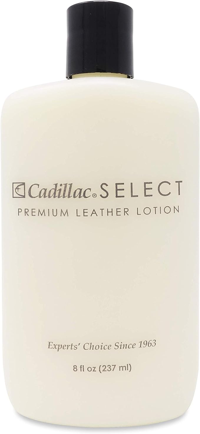 Cadillac Select Leather Lotion Cleaner and Conditioner- For Handbags, Sofas, Jackets, Furniture, Purses, and More