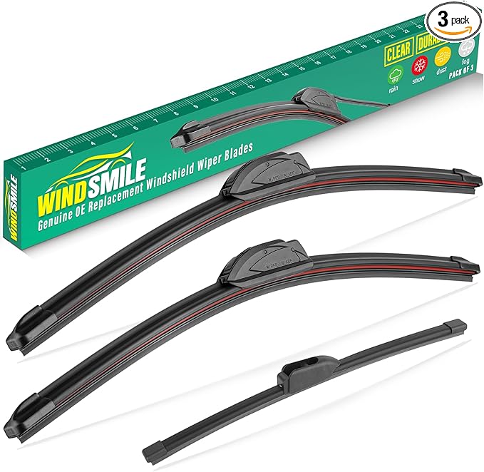 28" 14" 13" Windshield Wiper Blades Replacement for Hyundai Elantra 2012 2013 2014 2015 2016 Elantra GT 2017 Premium All Weather Front Rear Wipers Set - OEM Quality (Pack of 3)