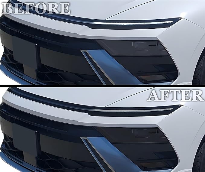 BOGAR TECH DESIGNS Precut for Hyundai Sonata 2024-2025 Full Headlight Taillight Tint Kit, Light Smoke