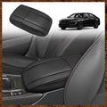 Muslogy for Accord 2025 2024 2023 Center Console Cover Armrest Pad Vegan Leather Extra Soft Armrest Lid Protector Compatible with Honda Accord LX EX Sport Hybrid EX-L Sport-L Touring (V1 Black)