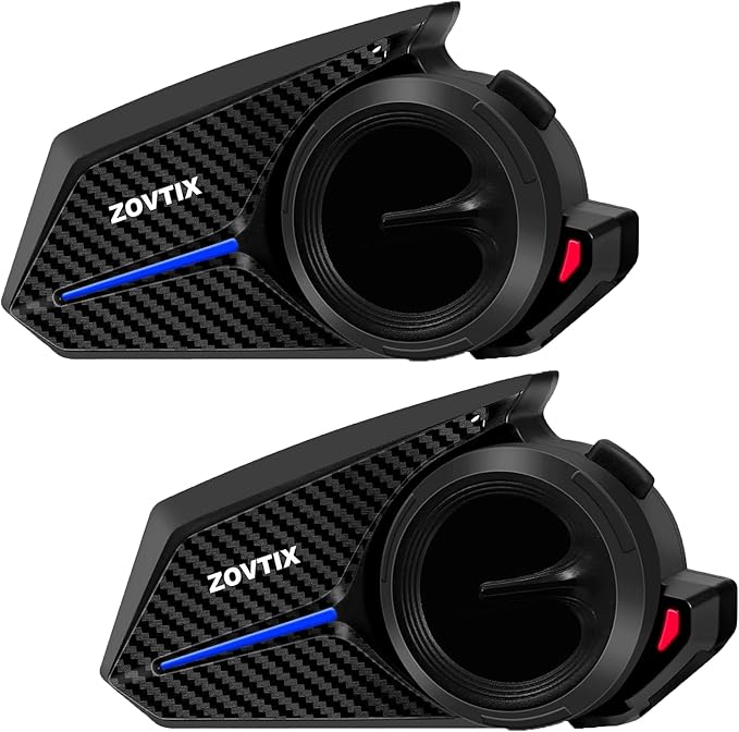 Motorcycle Helmet Headset, 8 Riders Intercom Headset Communication System Speakers with Music Sharing/HiFi Sound/3 EQ Music Modes/DSP&CVC Noise Cancellation/IP67/FM Radio/Wake up Siri (2 Pack)