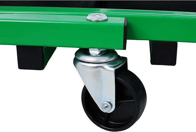 Mechanic Creeper and Stool, 36" Z Creeper Seat, 2-in-1 Garage Tool, 300 lbs Capacity, Low Profile with 6 Wheels (Green)