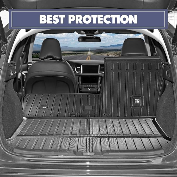 Cargo Mats Fit for Infiniti QX50 2025-2019/2022-2025 Infinit QX55 Trunk Mats，All-Weather TPE Cargo Trunk Liner Protector for 2019-2025 Infiniti QX50/2022-2025 Infinit QX55 Accessories (Cargo Liner)