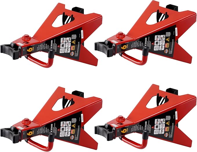 4 Packs Jack Stand Holder Wall Mount Organizer Bracket Rack Fits 4 & 5 & 6 Ton Jack Stands