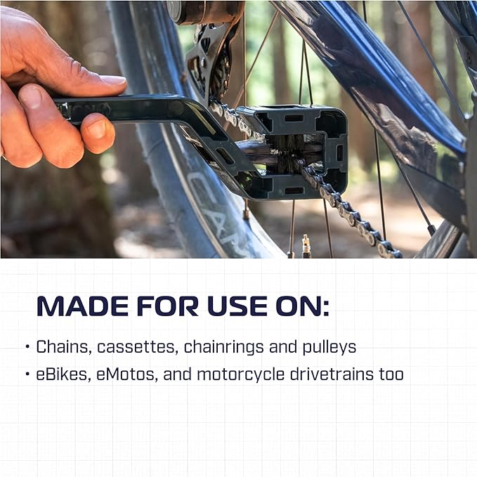 Speed Clean Chain + Drivetrain Brush – Deep Cleaning for Bicycles – Firm Bristles, Dual Brush, Comprehensive Clean