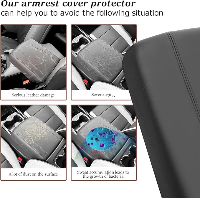 SKTU Upgrade 2024 2025 2026 Chevy Silverado EV Center Console Cover 2024-2026 Silverado EV Armrest Cover Silverado EV Console Pad 2024 2025 2026 Chevy Silverado EV Accessories Center Console Cushion