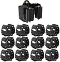Mop and Broom Holder Big Size Hanging 1 KG Extra,Broom Holder 12 Pack,Wall Mount for organizing mop broom in Garden Laundry Room Cleaning Bathroom Kitchen Garage(Black)