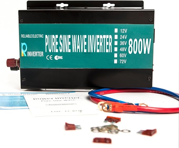 WZRELB Full Power Full Power Endurable Led Display 800W Pure Sine Wave Solar Inverter 12Vdc to 120Vac, (RBP80012B1)