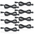 8 Pcs 4 Pin RGB Extension Cable RGB Wire for Motorcycle LED Light Underglow Kit, Compatible with ATV Car Trucks Rock Lights & Neon Strips (60 Inch)