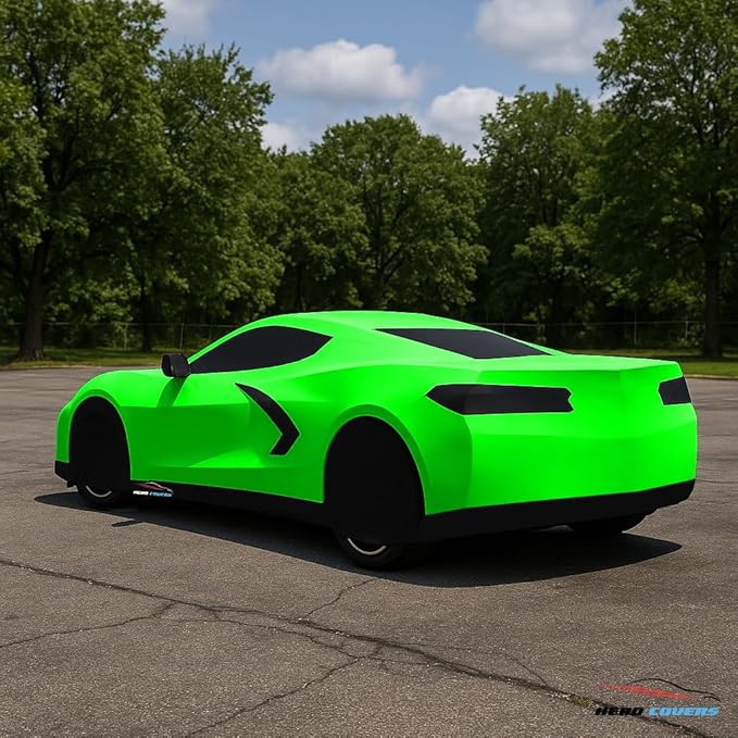 C8 Car Cover Fit for Corvette C8 Indoor and Outdoor Protection (Green)