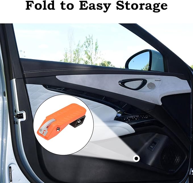 COWVIE Foldable Car Door Step Stand Pedal - Access to Vehicle's Roof Stand Pedal for Most SUV Truck Jeep, Max Load 400 Lbs