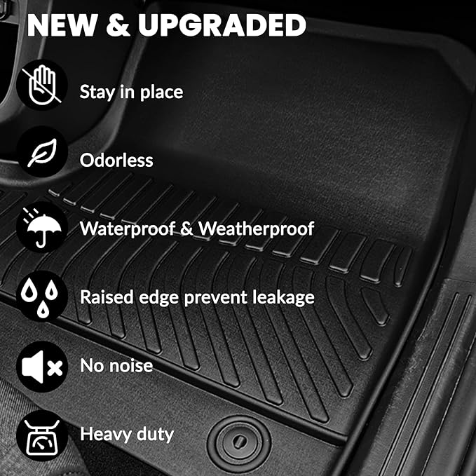 Auxko All Weather Cargo Liner Fit for Honda Civic Sedan(Not for Hatchback) 2022-2025 2026 TPE Rubber Liners Civic Accessories All Season Guard Odorless Anti-Slip Cargo Mat Black