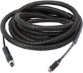4 Pin Backup Camera Cable with Corrugated Tube Cover, 4 Pin Aviation Extension Cord, Weatherproof, Compatible with Rearview Camera Systems, Radar DVRs, CCTV Security Systems(10FT/3M)