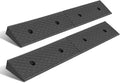 DNA MOTORING 2pcs 2" Rise Rubber Curb Ramp Heavy Duty Loading Driveway Ramp Threshold Ramp 38.6 in L x 5.9 in W x 2 in H for Loading Dock, Warehouse, Wheelchair, Motorcycles, Cars, TOOLS-00643