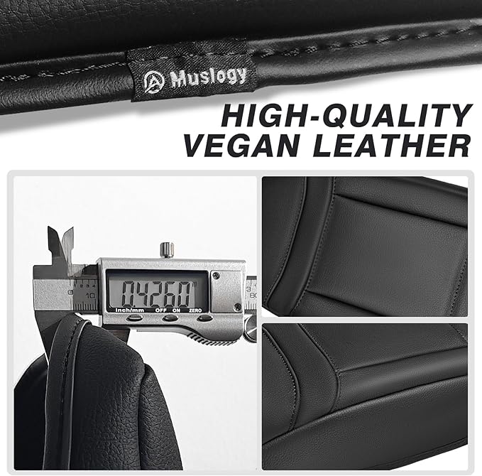Muslogy Center Console Armrest Cover Compatible with Ford Explorer 2020-2024 2025 Comfort Armrest Pad Arm Rest Cushion Vegan Leather Protector Regular Thick