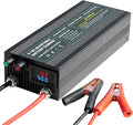 C60A 12V High Power Lifepo4 Charger Smart Battery Charger Maintainer with 0-15V Adjustable Current and Voltage, 12.6V Portable Power Adapter for 14.6V LiFePO4 Lithium Iron Rechargeable Battery(60A)