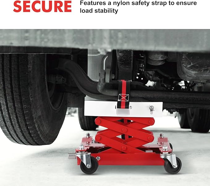 450 Lbs Auto Repair Lifting Jack - Heavy-Duty Transmission Jack for Easy Vehicle Maintenance and Transmission Replacement