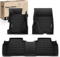 YHTAUTO Automotive All Weather Floor Mats Compatible with Honda Civic 2006-2011 Sedan, Car Mats Custom Fit TPE Floor Liners Front & Back Seat, Black, Set of 3