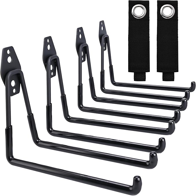 QUELIEN Large Garage Hooks, Heavy-Duty 7.5 in Cord Organizer for Garage Organization, Storage, and Hose Holder – Space-Saving and Durable Design for Home, Garage, and Workshop Use