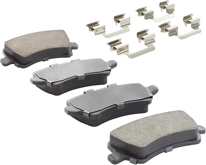 Premium Ceramic Rear Brake Pads (1001-1307AC) Compatible with 2008-2018 Volvo (S60/S60 Cross Country/V60/V60 Cross Country/V70/XC60/XC70)