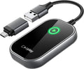 Wireless CarPlay Adapter, Converts Wired to Wireless CarPlay Dongle for Apple iPhone, Plug & Play Auto Connect Zero Latency fits for Cars from 2015 & iOS 10+ Space Gray