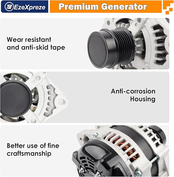 Ezexpreze 11196 Alternator Compatible with Lexus GS300 V6 3.0L 2006,Lexus GS350 V6 3.5L 2007-2011,Lexus IS250 V6 2.5L 2006-2011,OE#7060-31060 104210-2050