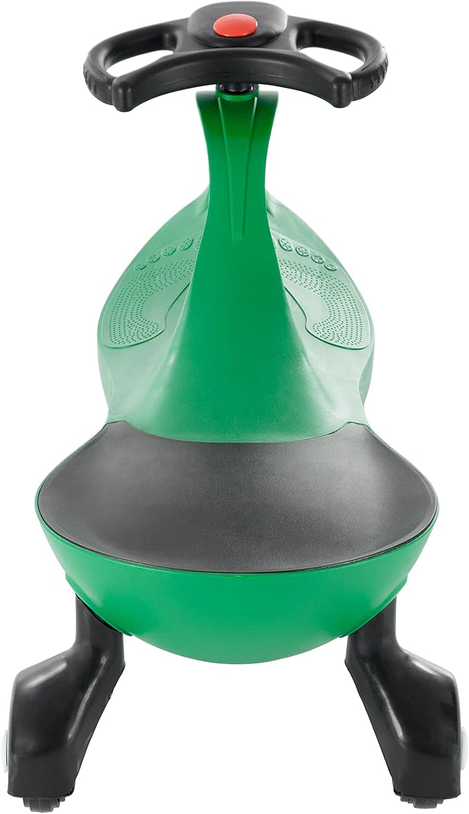 Wiggle Car Ride on Toy - No Batteries, Gears, or Pedals - Just Twist, Swivel, and Go - Outdoor Ride on for Kids 3 Years and Up by Lil' Rider (Green), Large