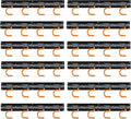 3-H 12×16" All Metal Garden Tool Organizer Wall Mount, Broom Holder Wall Mount for Garage, Shed, Garden, Basement Hanging and Organizing Rake, Mop, Shovel, Hose (12Pack)
