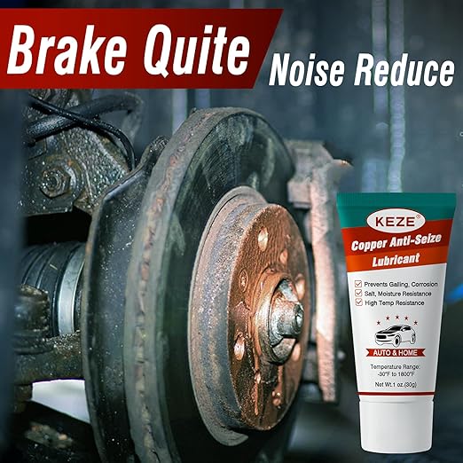 Keze Copper Anti Seize Thread Lubricant Grease Antiseize Compound Lubrication for Automotive Spark Plug Bolts and Nuts Prevent Rust and Corrosion High Temp Resistant 1 Oz-1 Pack
