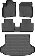 GINOWY-Floor Mats & Cargo Liner for Honda HRV & HR-V Hybrid 2023-2025 2026, TPE All Weather 2025 HRV Car Mats, Waterproof Anti-Slip HRV 2024 Trunk Mat, HRV Floor Liners Accessories Black