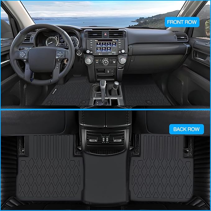 Nilight TPE Floor Mats for 2021 2022 2023 Hyundai Santa Fe 5 Seat (Non-Hybrid),All Weather Custom Fit Heavy Duty Floor Liners