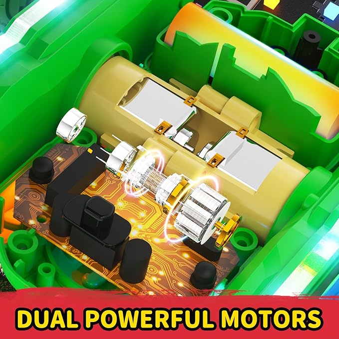 Remote Control Car, RC Cars, RC Stunt Car Toys New Upgraded Strip Light & Headlight, 6000mAH, 4WD 360° Rotating, Double Sided, Toy for Boys Girls Christmas Birthday Gift