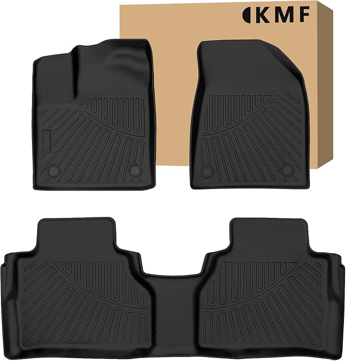 KMF Custom Fit Floor Mats for Nissan Murano 2025 Accessories, All Weather 3D TPE Waterproof Car Floor Liners - Front & Rear 2 Row, Anti-Slip Deep Grooves Car Mats Full Set