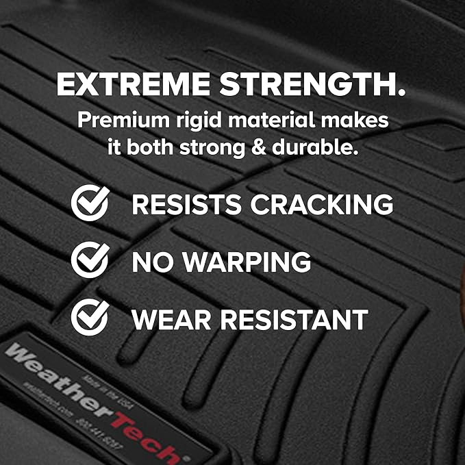 WeatherTech Custom Fit FloorLiners for Honda CR-V, CR-V Hybrid - 1st & 2nd Row (461780-1-2), Grey