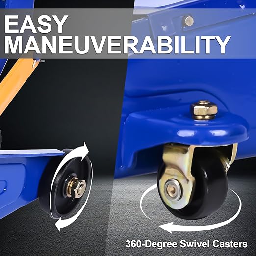 Hydraulic Floor Jack, 2 Ton (4400 lb) Portable Car Jack Lift for Auto Repair,Blue