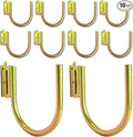 10 Pack 4" E Track J Hooks Heavy Duty Galvanized Steel E-Track Tie Down Accessories for Box Truck, Enclosed Trailer, Garage, Vans, Warehouse, Workshop