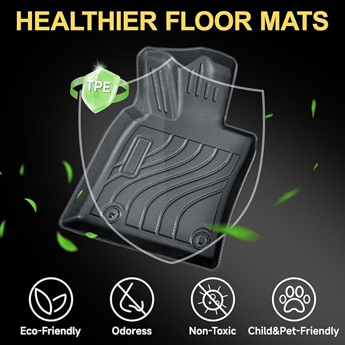 Full Set Floor Mats Custom Fit for 2025 Toyota Camry 2025(Include Hybrid) All Weather Floor Mats 2025,Front and Rear Row Mats Liners Trunk Bed mat,Toyota Camry Accessories 2025(4 PCS)