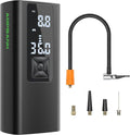 AT003 Tire Inflator Portable Air Compressor, Auto Air Pump for Car Tires, Tire Inflator 150PSI with 6000mAh Battery, Pressure Gauge & LED Screen, Air Compressor for Car, Motorcycle, Bike, Ball