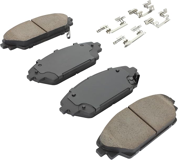 Premium Ceramic Front Brake Pads (1001-1728C) Compatible with Mazda 3 2014-2018, Mazda CX-3 2016-2022