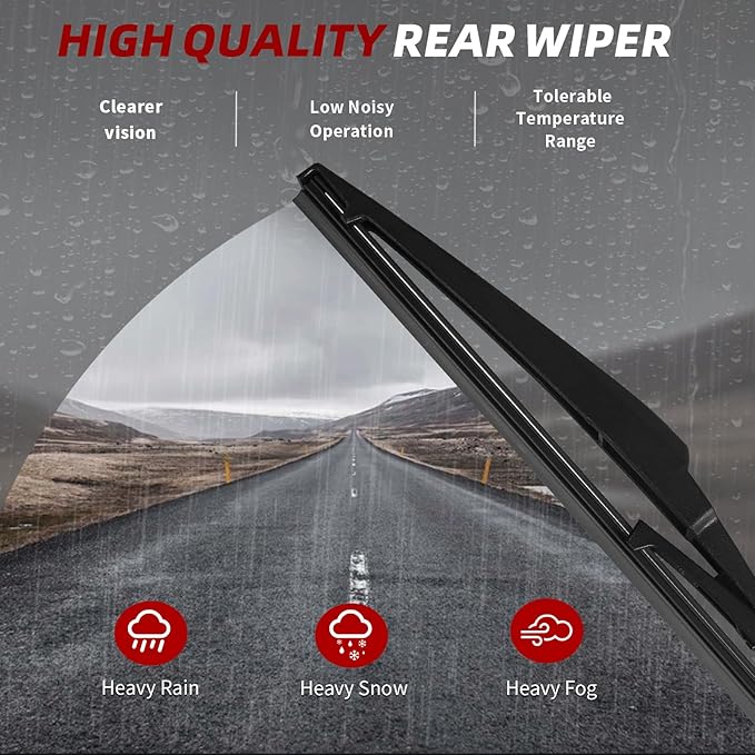 OTUAYAUTO Premium Windshield Wiper Blades - Replacement for Hyundai Palisade 2020-2023 - Precision Fit, All-Weather Performance, Front and Rear Wiper Blades, J/U Hook - 26"+20"+12" (Pack of 3)