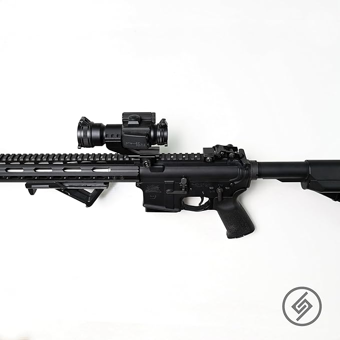 Spartan Mounts Locking .223/5.56 Rifle Mount Wall Display | Low Profile Floating Design Vertical and Horizontal Mounting Solution | Gun Room Safe Storage Organzation | Made in USA