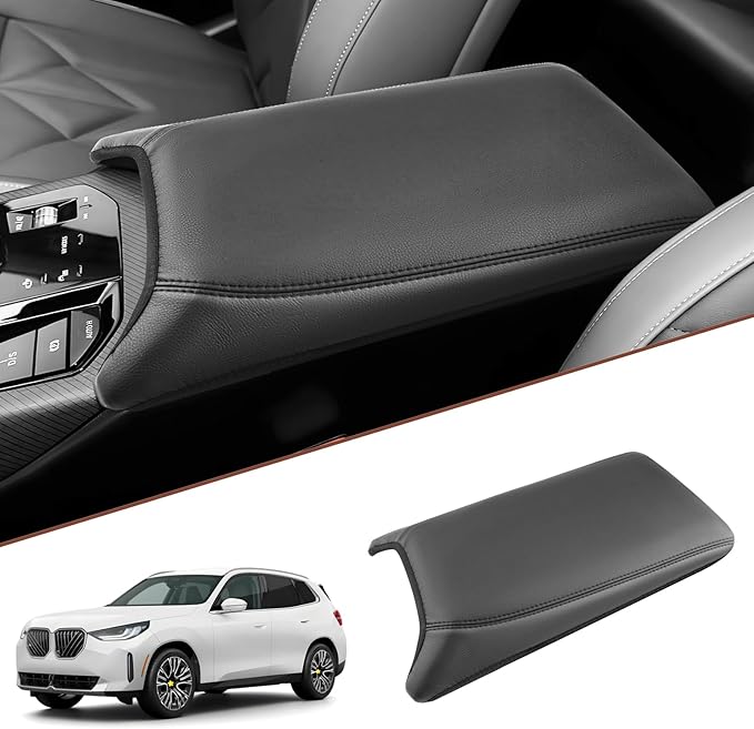 SKTU for 2025 BMW X3 Center Console Cover for 2025 BMW X3 Armrest Cover BMW X3 2025 Accessories Seat Box Cover 2025+ X3 (30 xDrive/M50 xDrive) Center Console Cushion [Soft, Durable]