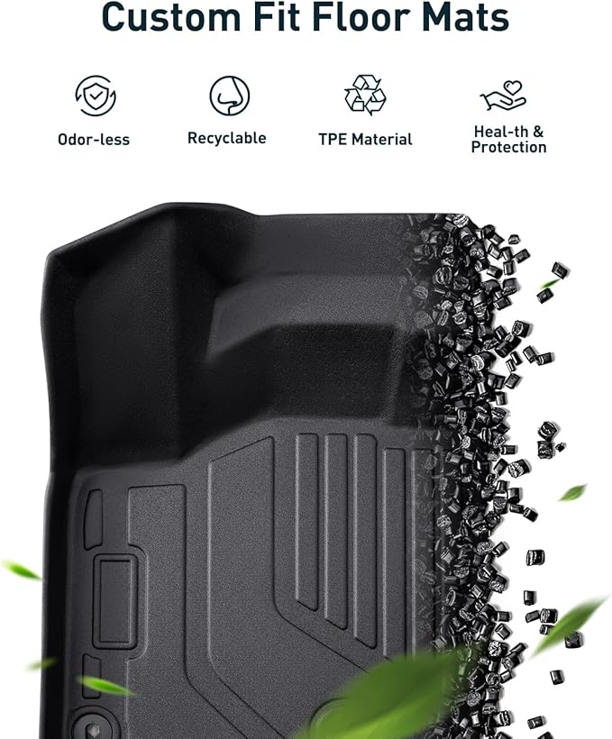 for KIA K4 2025 Floor Mats Cargo Liner LX LXS EX GT-line Turbo All Weather Season Car Interior Soft Rubber Trunk Carpet Waterproof Anti-Slip Tech Automotive Accessories Black(Not Fit for 2024 2023)