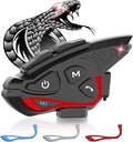 Moman Motorcycle Intercom Headset, CP-S 8 Riders 2000M Group Helmet Communication System, Universal Pairing with HiFi Noise Cancellation Music Share FM Radio Helmet Group Communicator for Motorbike