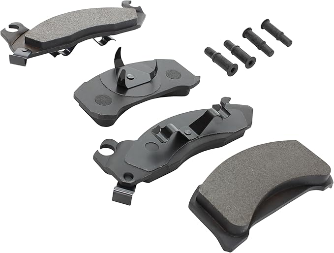 Premium Semi-Metallic Front Brake Pads (1001-0310M) Compatible with 1983-1993 Ford/Mercury (Capri/Cougar/Fairmont/LTD/Marquis/Mustang/Thunderbird)
